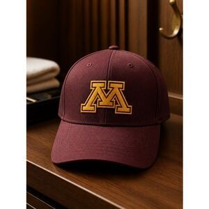 NWT University of Minnesota Gophers Maroon Baseball Cap Adjustable Strap - NCAA